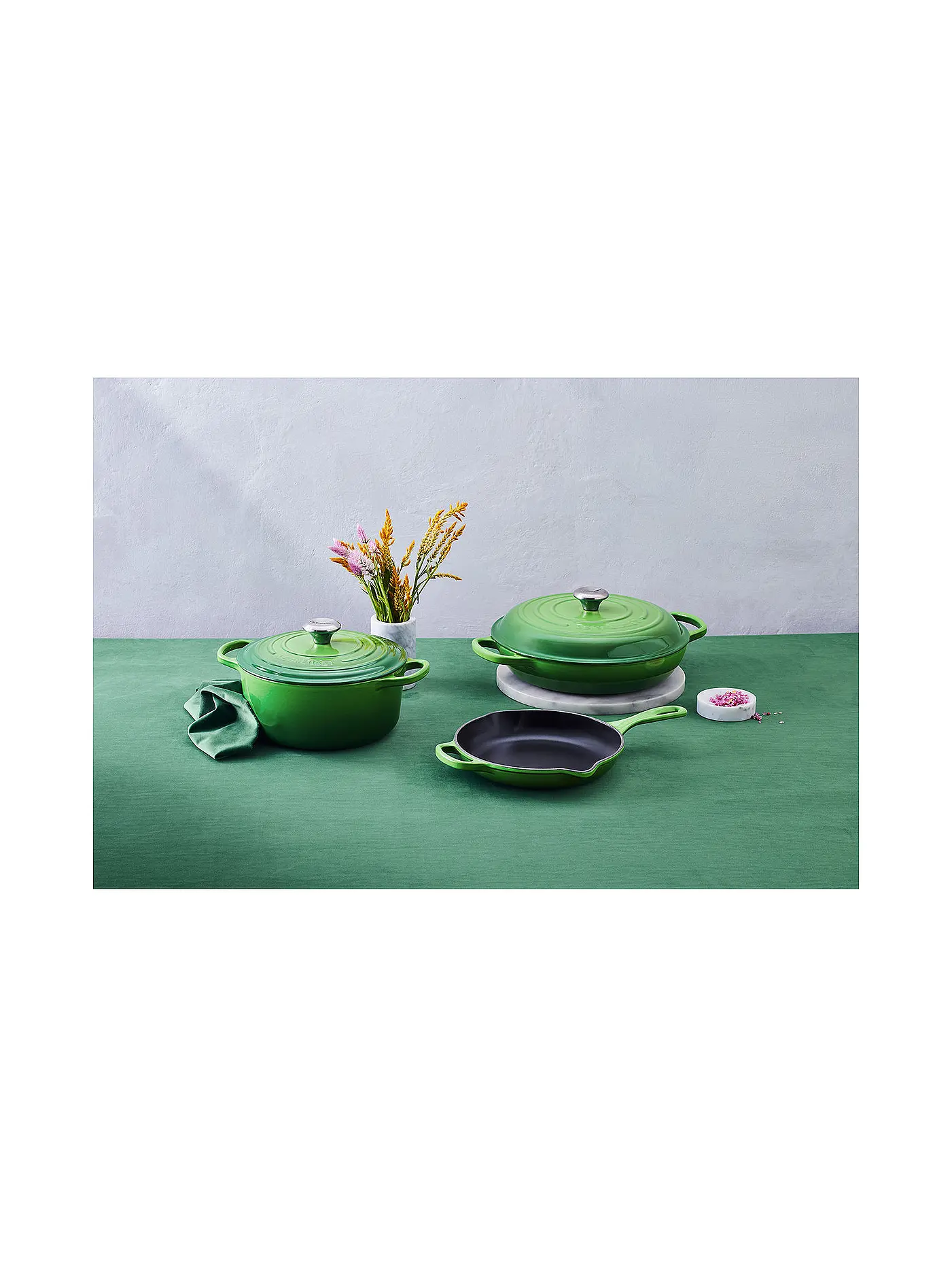 LE CREUSET | Servierpfanne hoch "Signature" 26cm (Schwarz) | grün